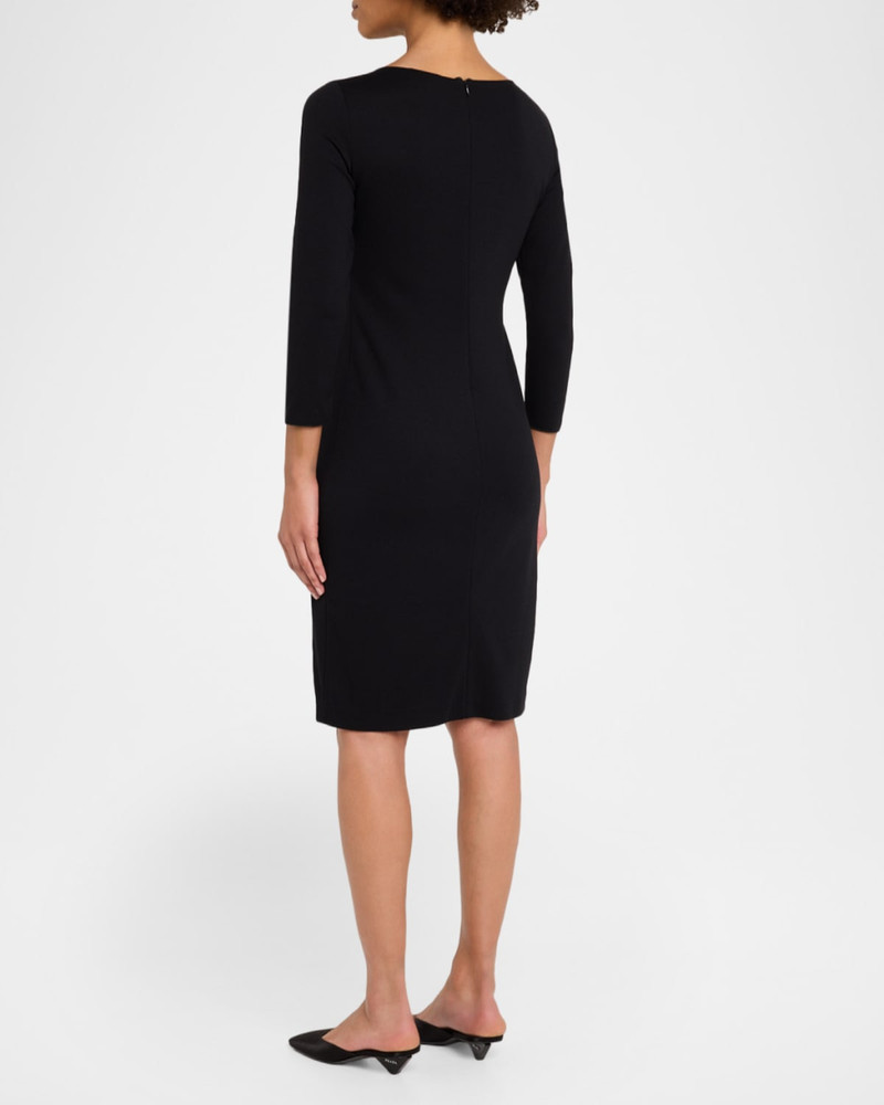 Ruched 3/4-Sleeve Dress 3