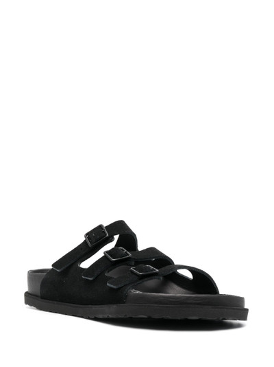 BIRKENSTOCK buckle-fastening suede slides outlook