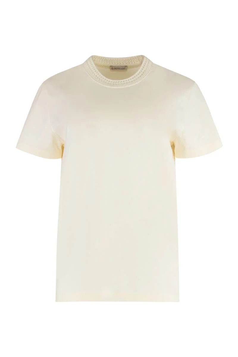 Moncler Cotton Crew-Neck T-Shirt - 1