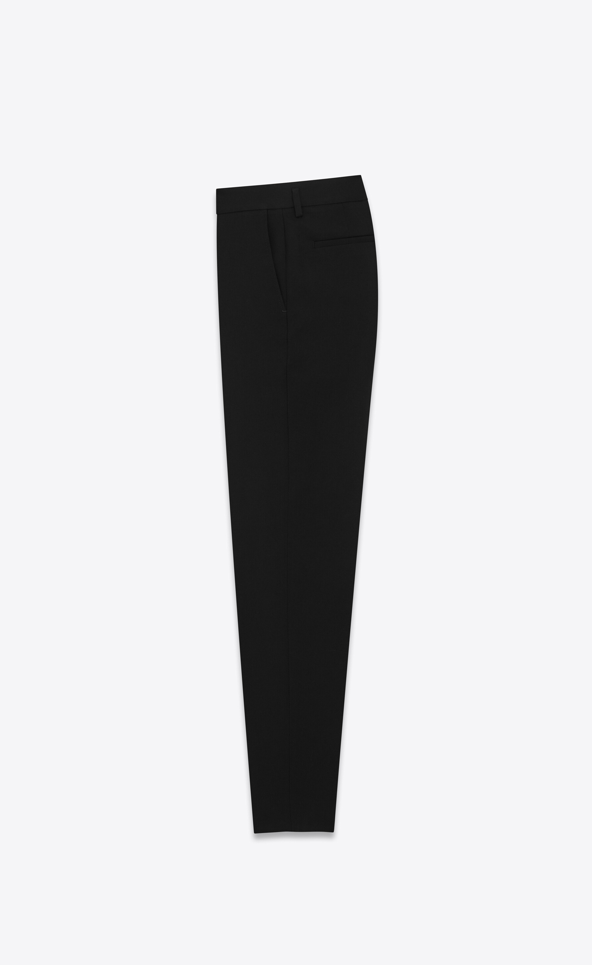 skinny pants in saint laurent gabardine - 2