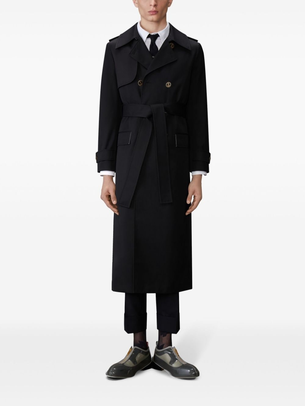 Double-breasted trench coat - 3