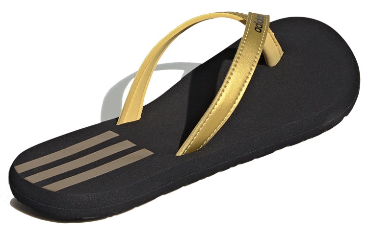 (WMNS) adidas Eezay Flip-Flops Slipper 'Black Gold' EG2036 - 4