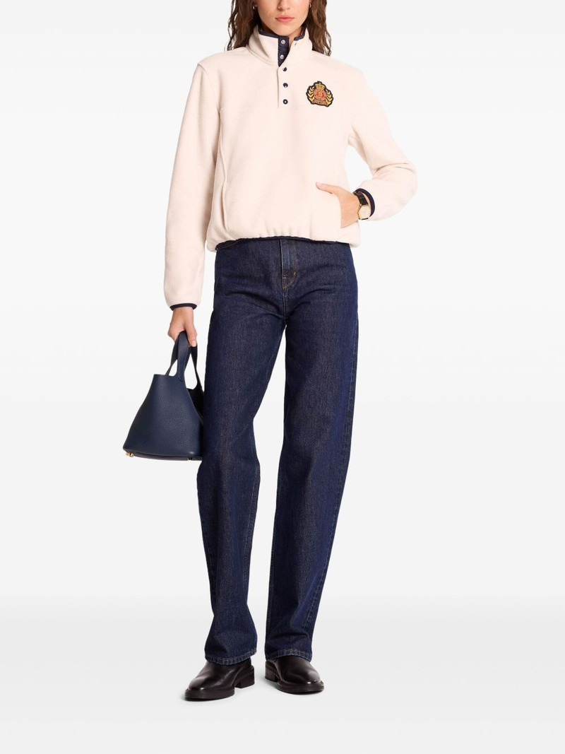 Sporty & Rich logo patch sweatshirt outlook