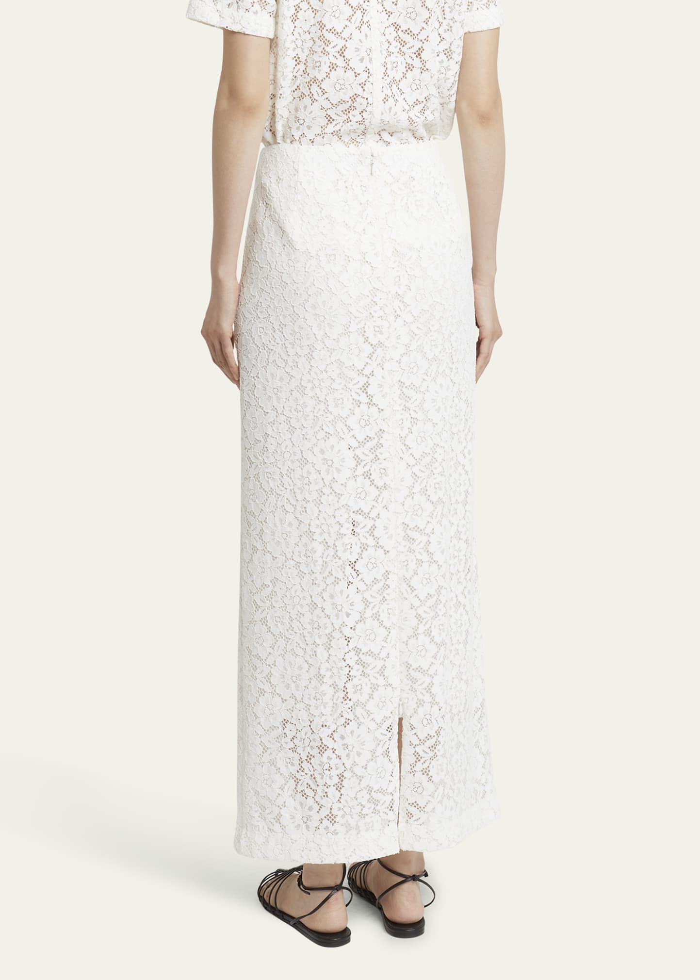 Jasmine Long Stretch Lace Skirt - 3
