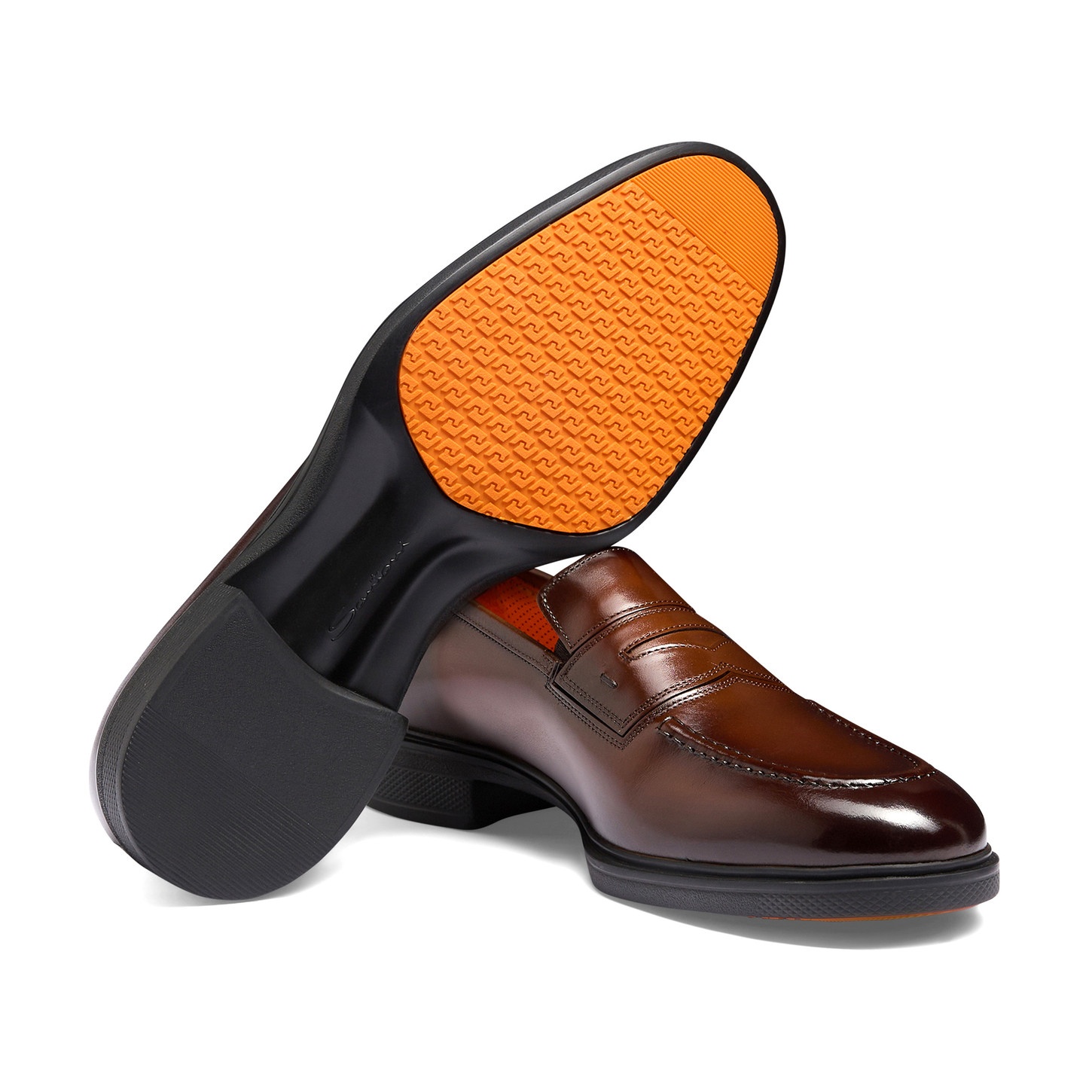 Men's dark brown leather Easy loafer - 4