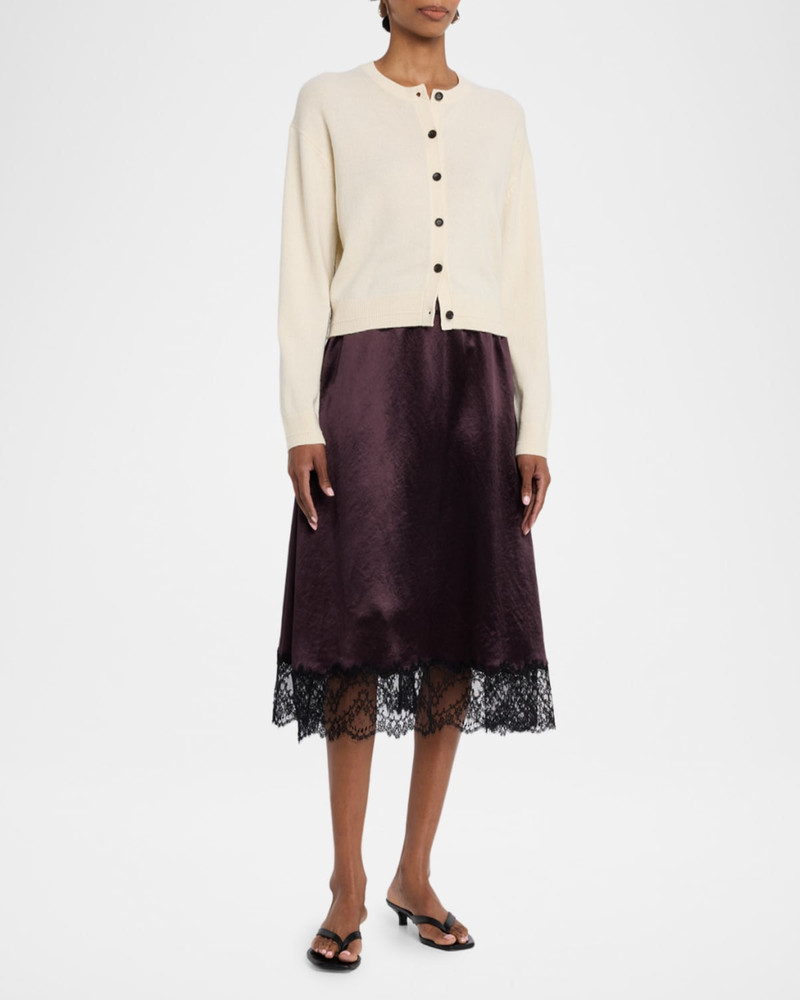 MARIA McMANUS Drop-Shoulder Cashmere Crewneck Cardigan outlook