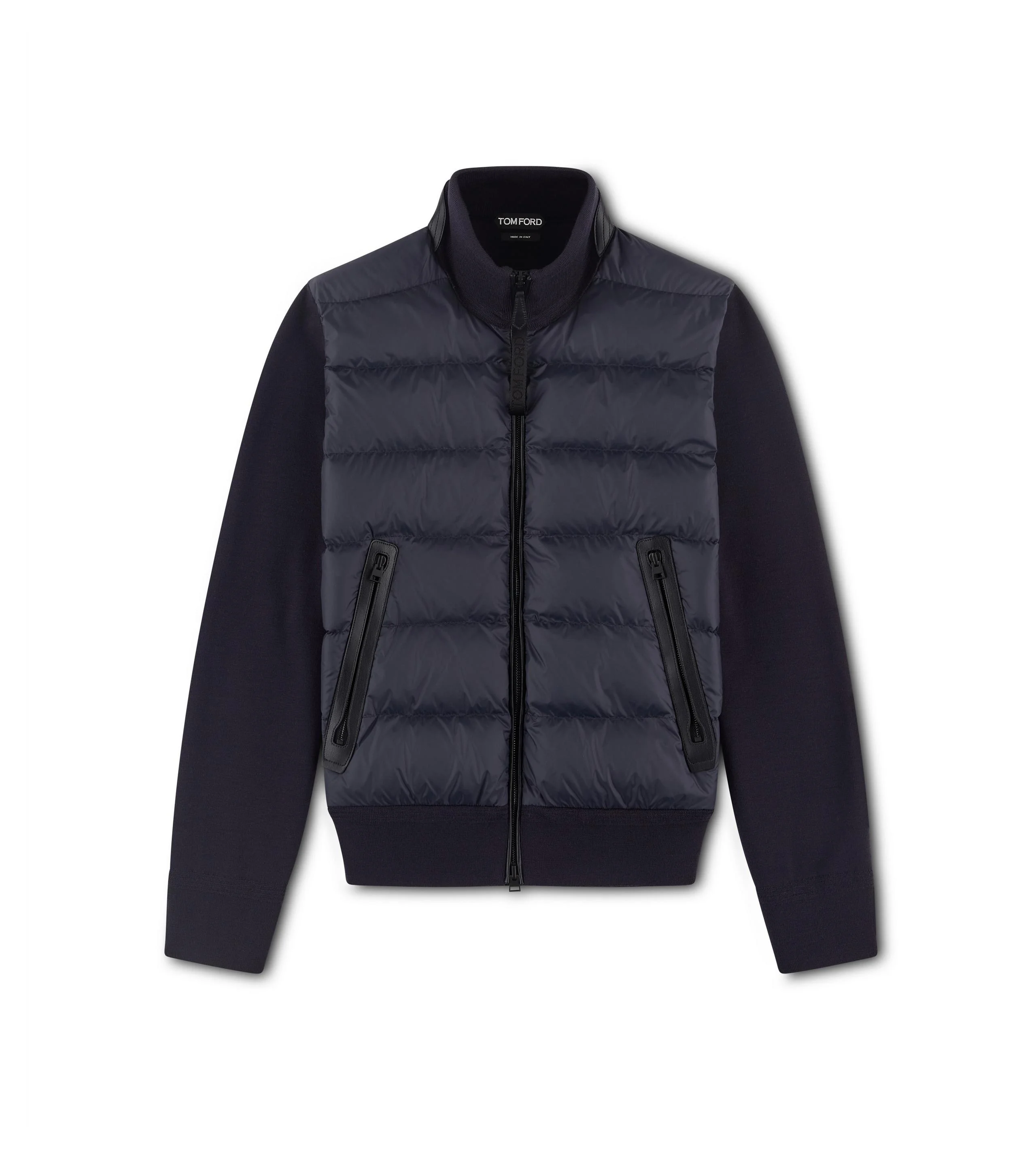 NYLON DOWN FRONT MERINO BLOUSON - 1