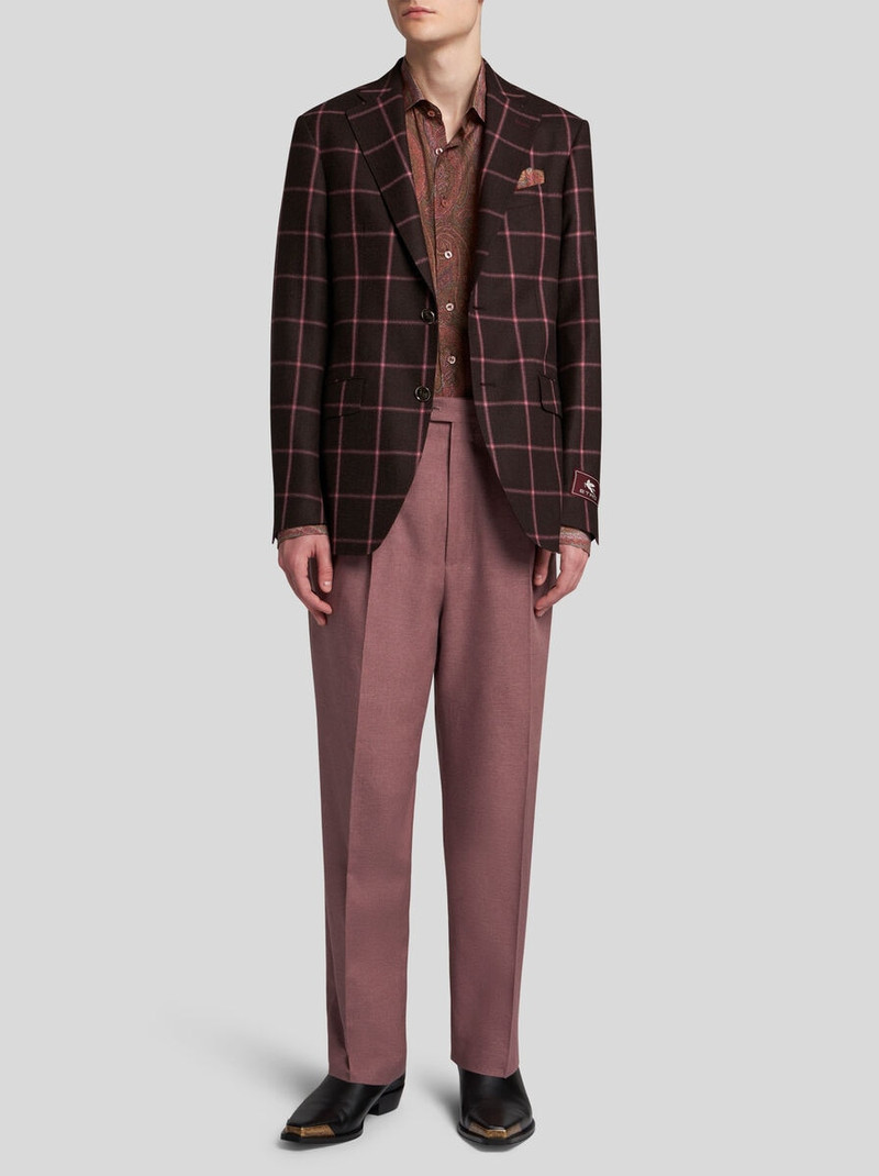 Etro SILK AND CASHMERE TROUSERS outlook