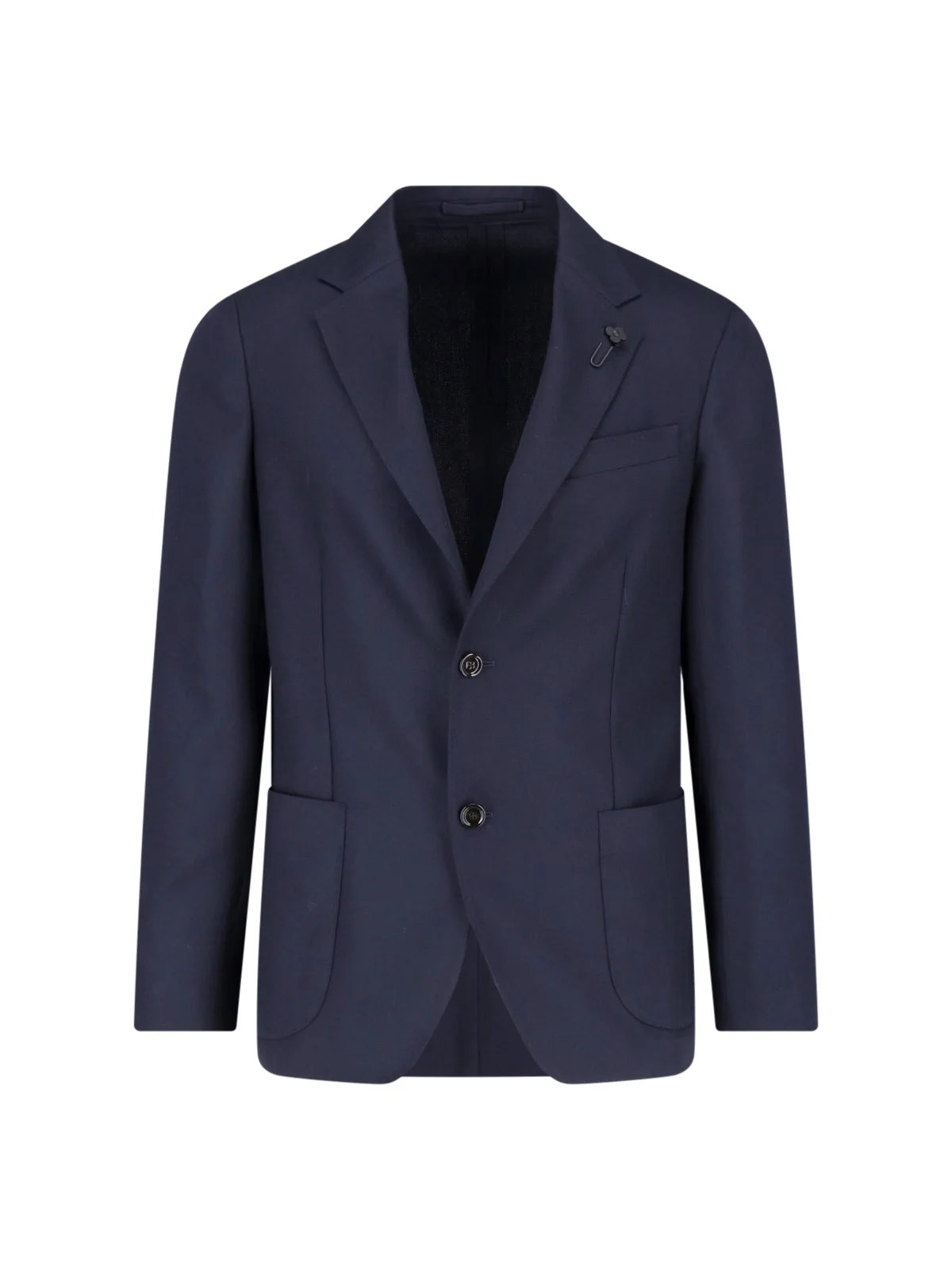 SINGLE-BREASTED VIRGIN WOOL BLAZER - 1