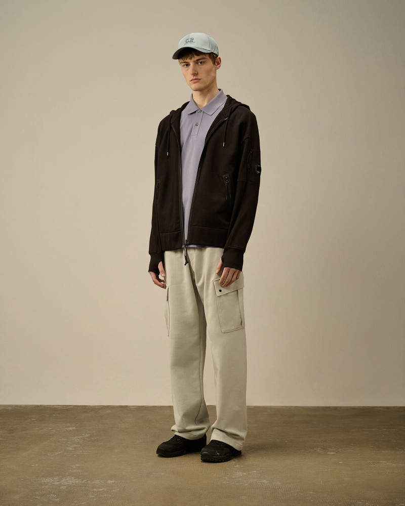 C.P. Company Diagonal Raised Fleece Full Zip Hooded Sweatshirt outlook