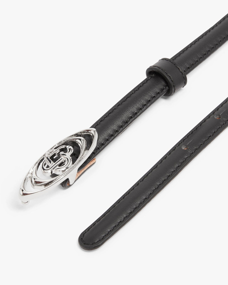 Black Mini Warped Logo Belt | Casablanca Paris 3