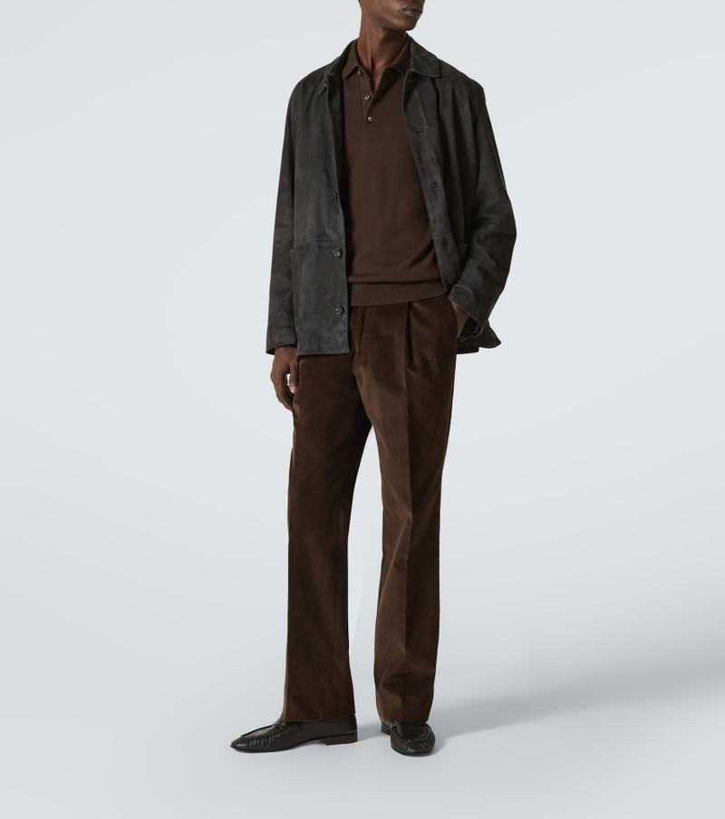 SAMAN AMEL Amo cotton corduroy wide-leg pants outlook