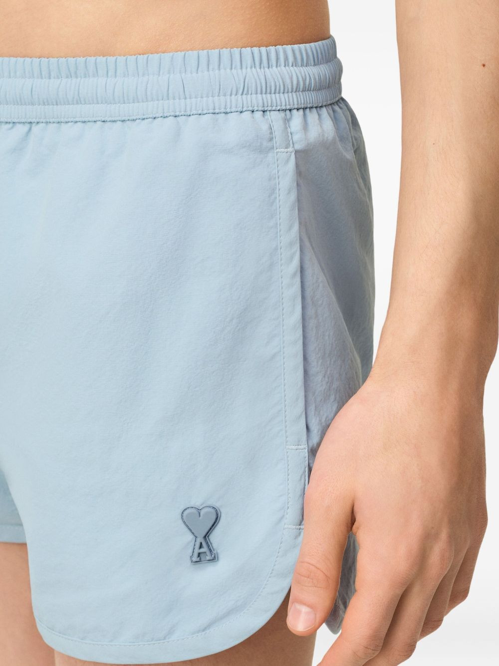 logo-patch swim shorts - 6