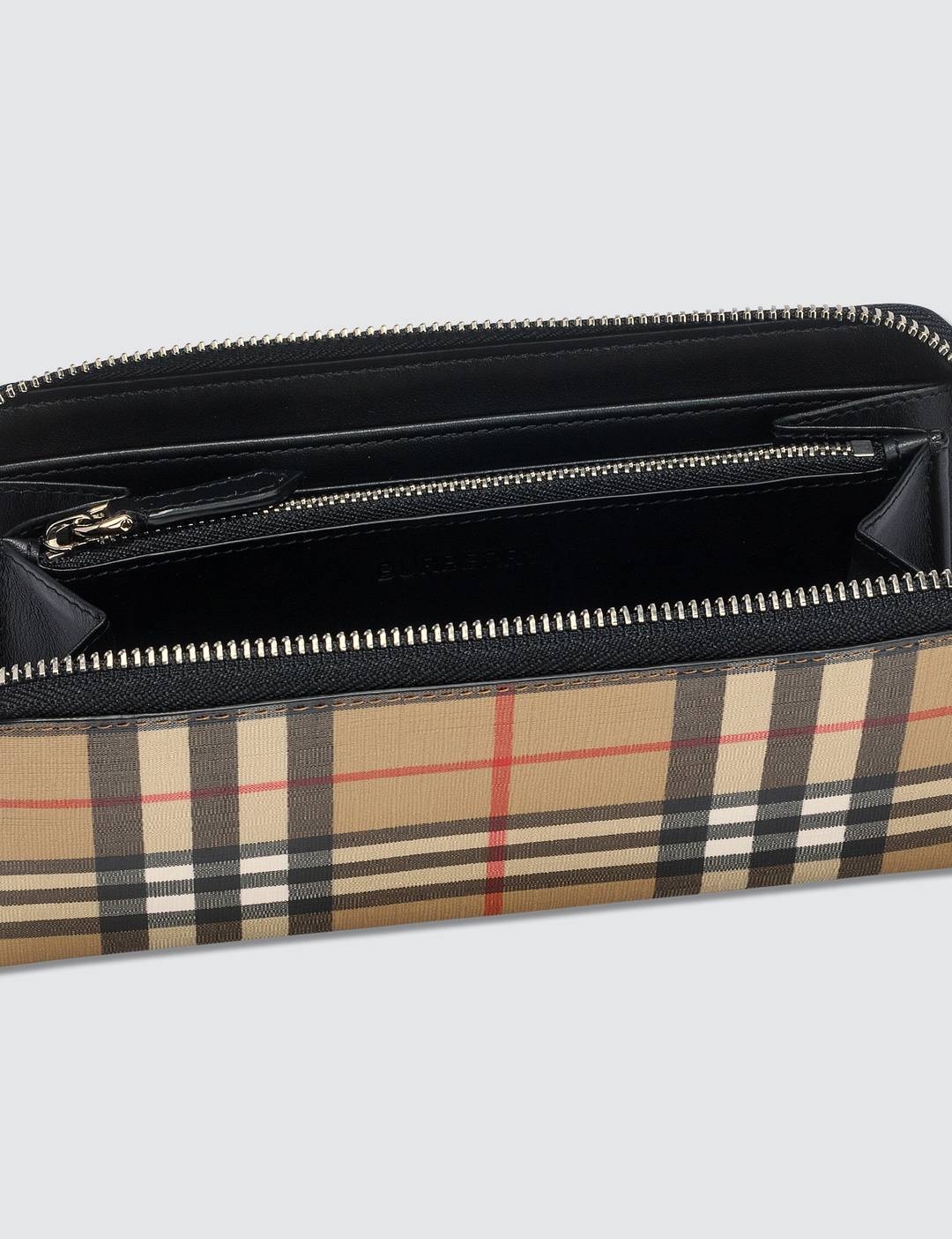 Vintage Check E-canvas Zip Around Wallet - 3