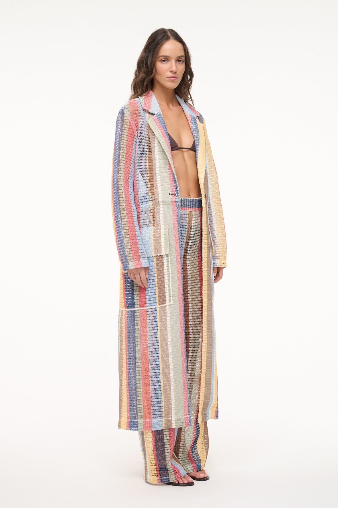 STAUD FREDDIE TRENCH MARKET STRIPE - 4