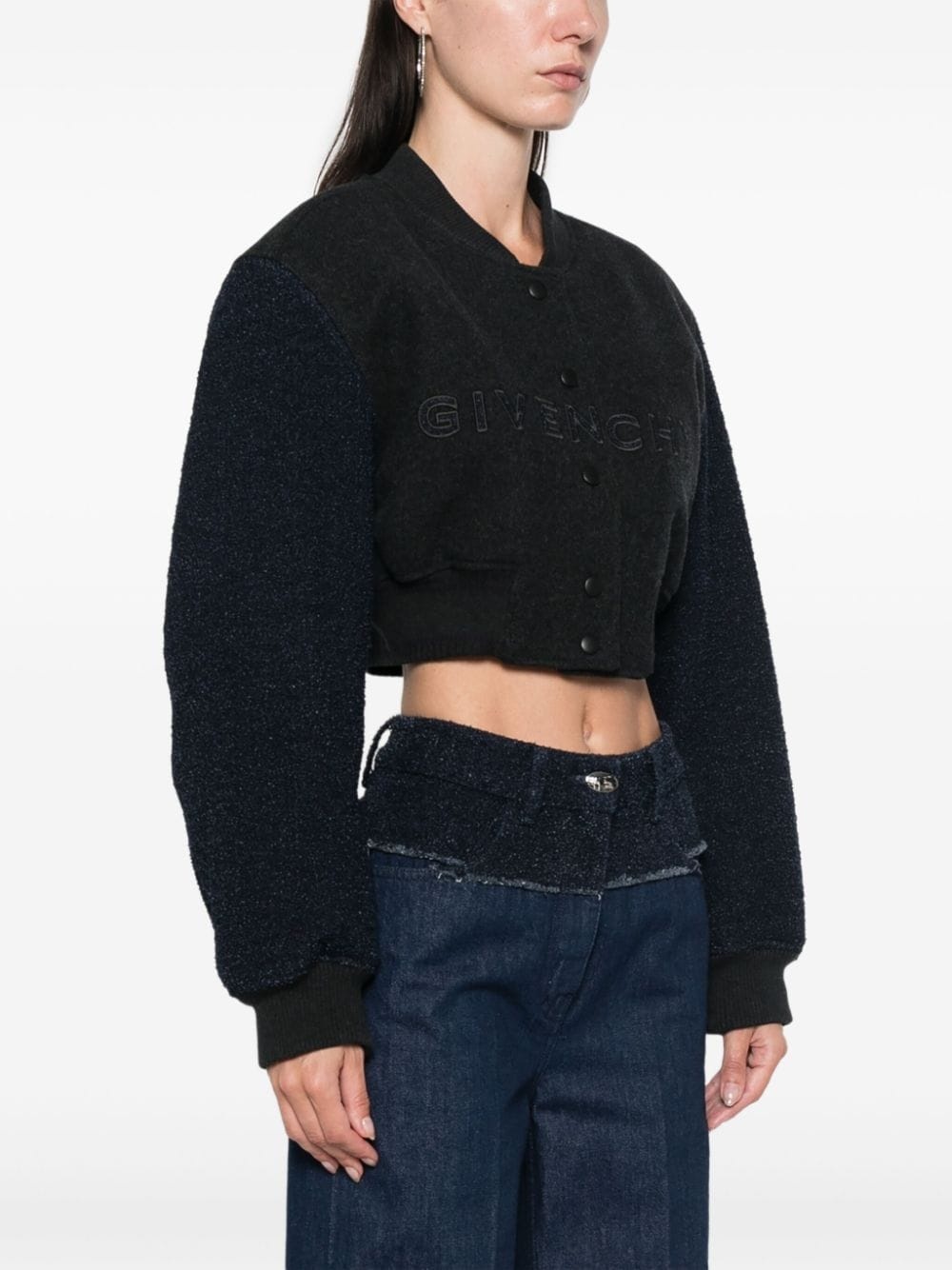 cropped bomber jacket - 3