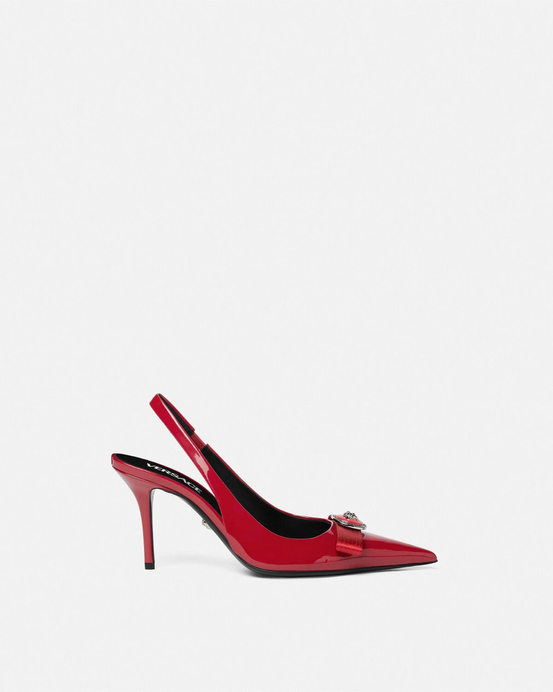 Gianni Ribbon Slingback Pumps 85 mm - 1