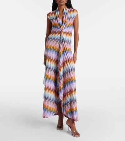 Missoni Zig Zag metallic knit jumpsuit outlook