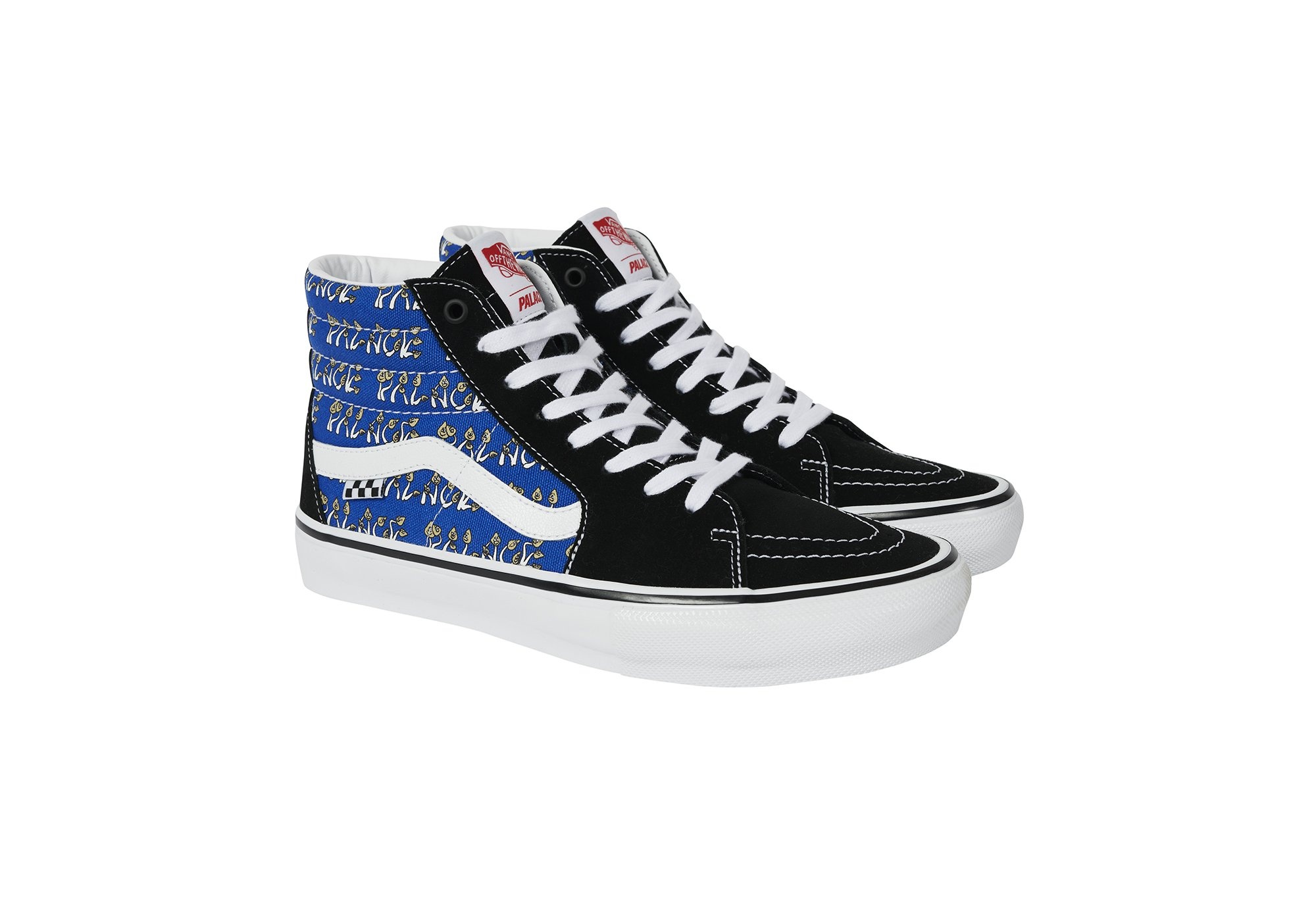 PALACE VANS SKATE SK8-HI BLUE / P SHROOM - 1