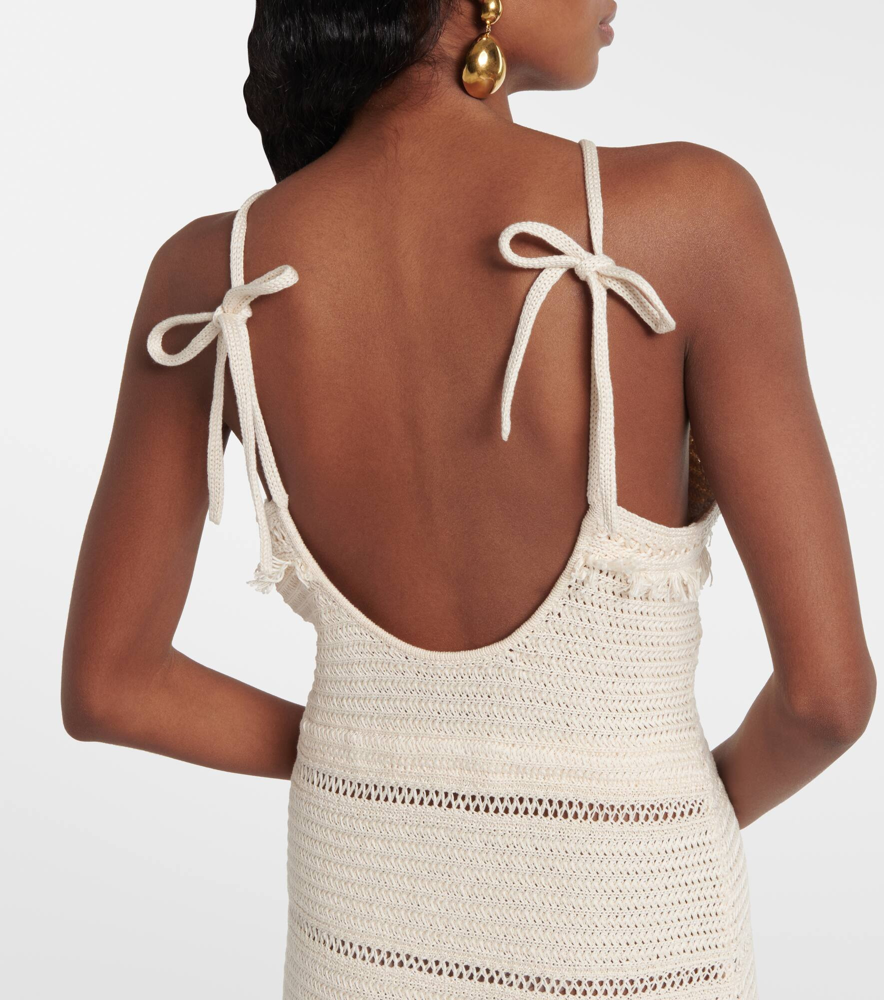 Araliage macramé cotton minidress - 6