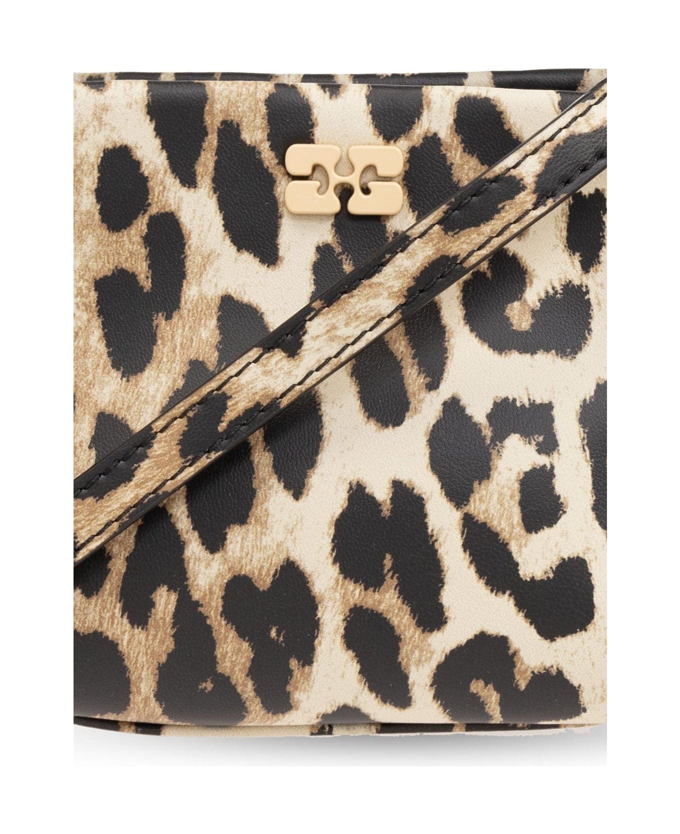 GANNI Leopard Printed Mini Tote Bag | italist | REVERSIBLE