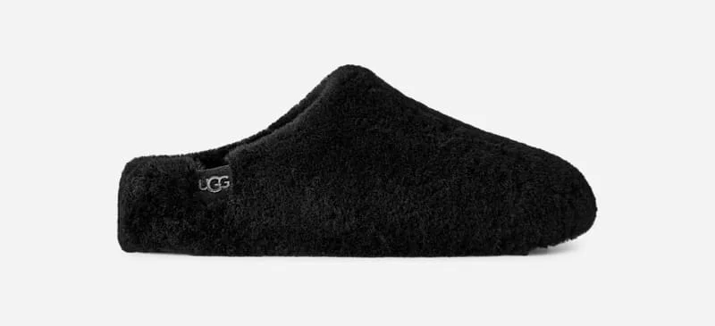 ® Women's Elea Fluffed Slip-On Sheepskin in Black - 1