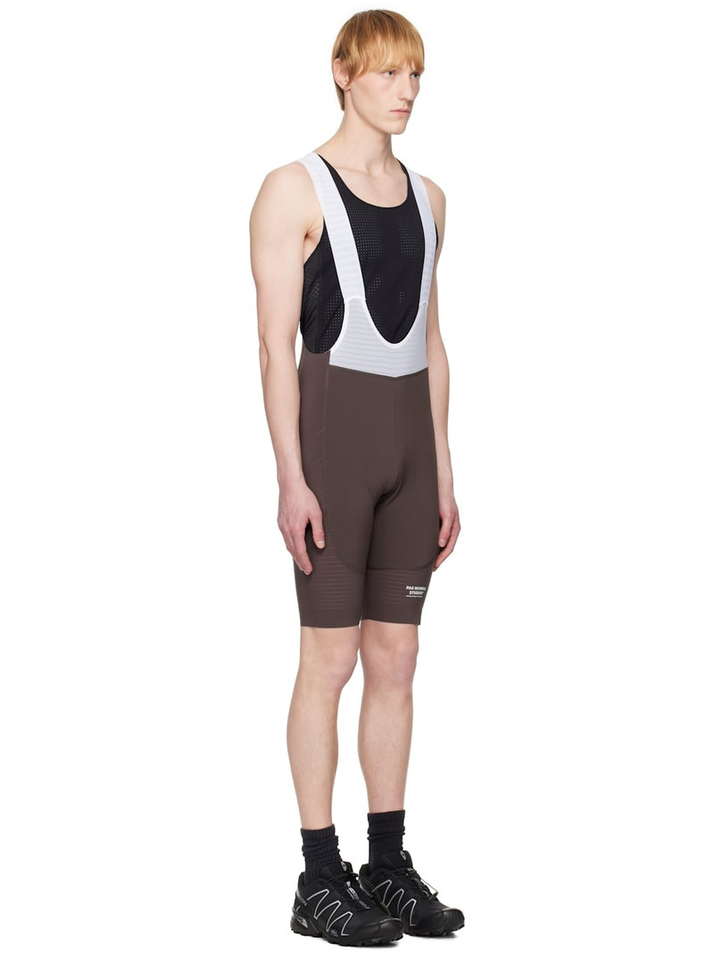 Brown & White Mechanism Pro Bib Shorts 2