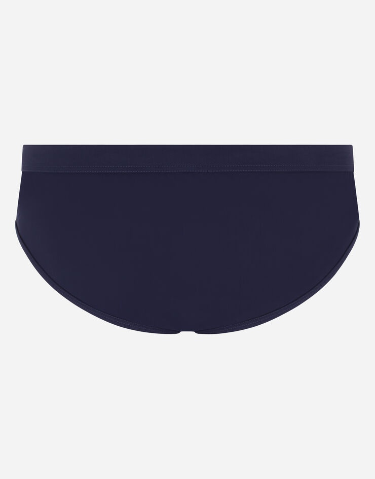 Swim briefs with high-cut leg and branded plate - 3