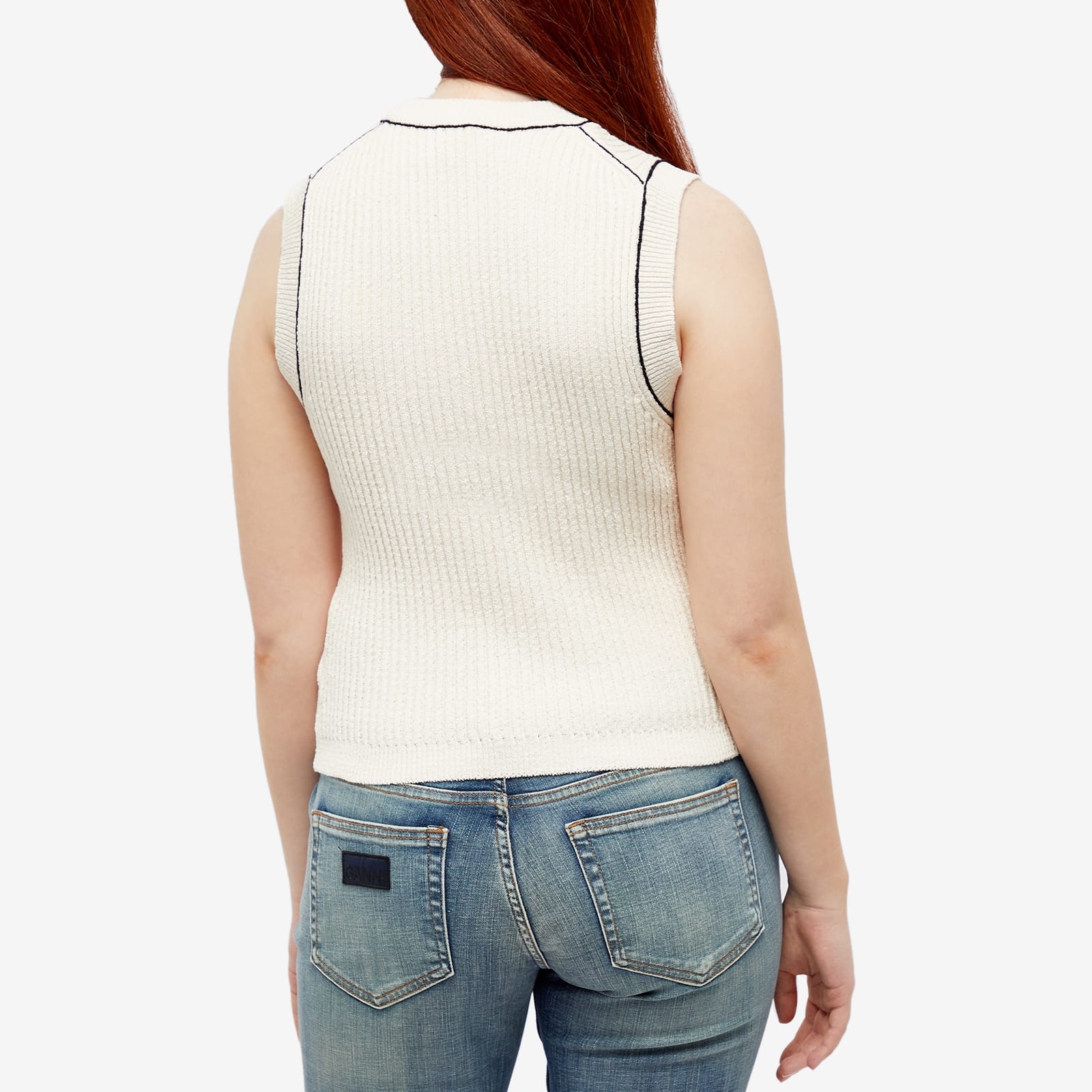 AMI Ribbed Sleeveless Vest - 3