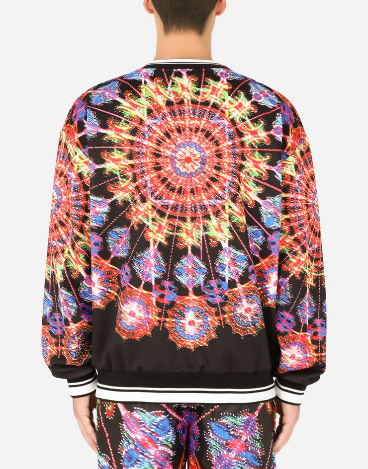 Illumination-print technical jersey sweatshirt - 3
