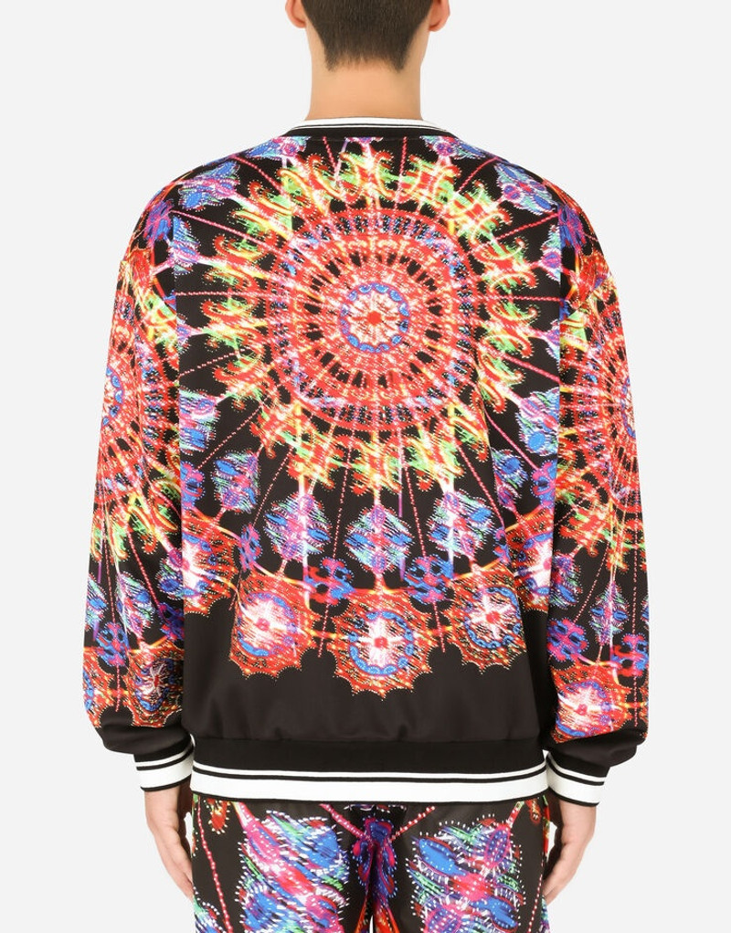 Illumination-print technical jersey sweatshirt 3