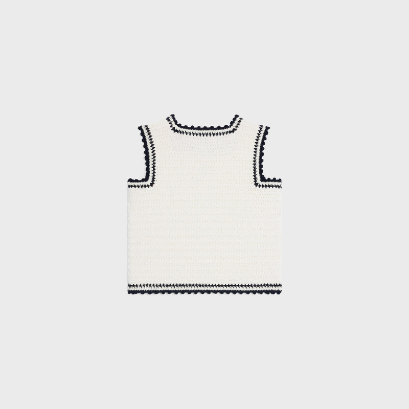 CELINE top IN cotton crochet outlook