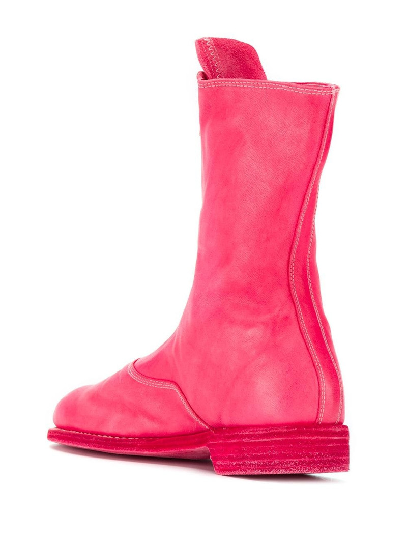 zip-front leather boots 3