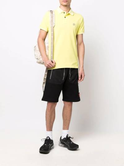 Stone Island logo-patch short-sleeved polo shirt outlook