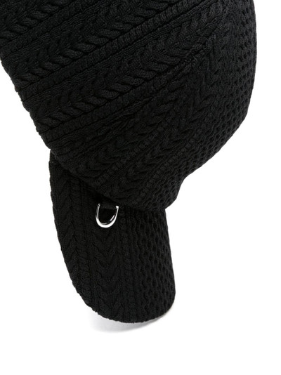 JACQUEMUS La Casquette Belo cable-knit cap outlook