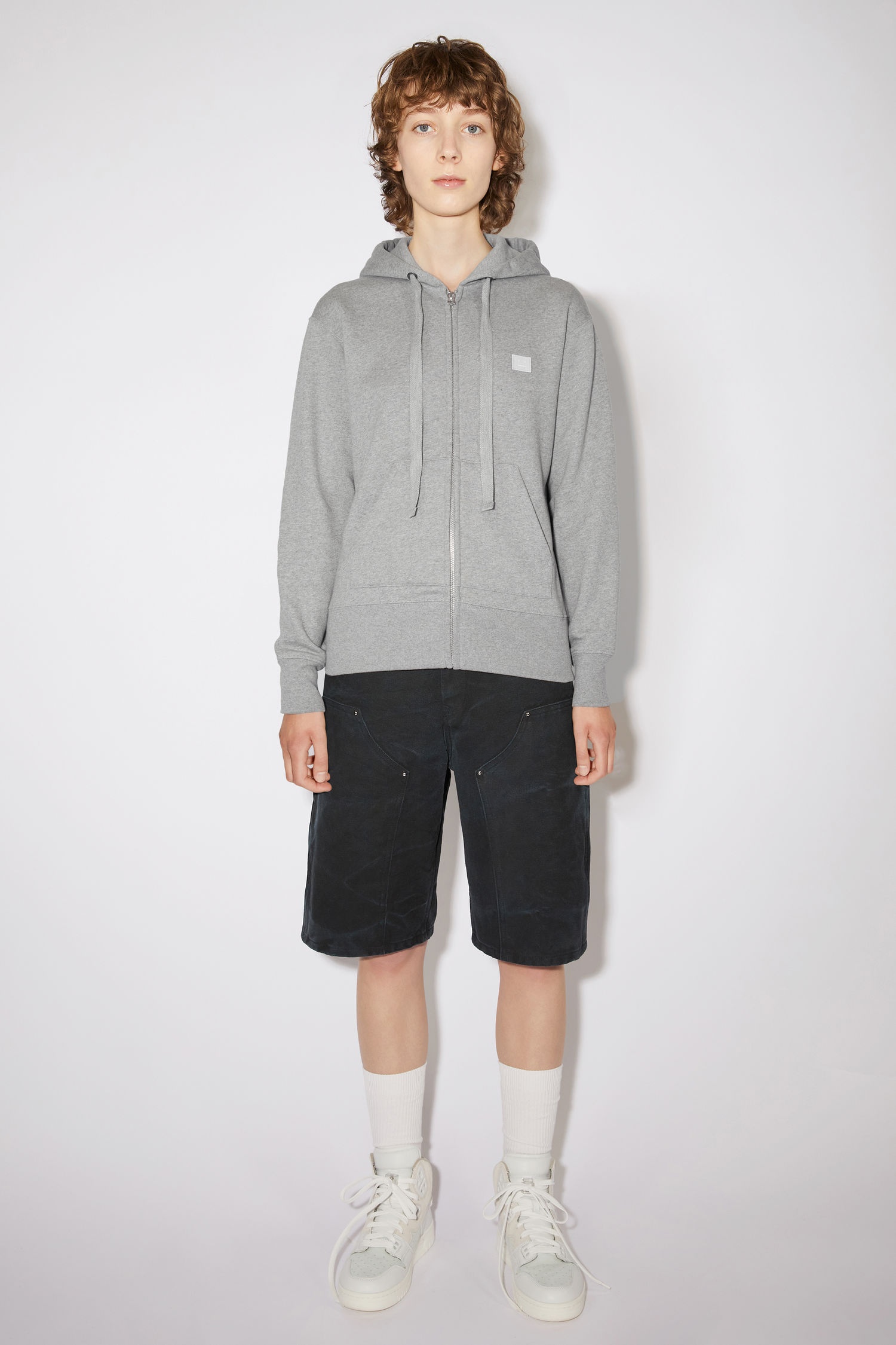 Hooded sweatshirt - Light Grey Melange - 2