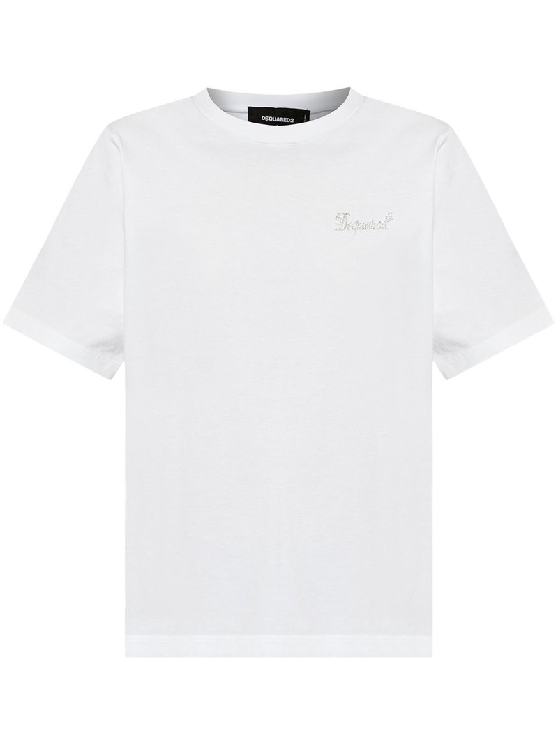 rhinestone-logo T-shirt 1