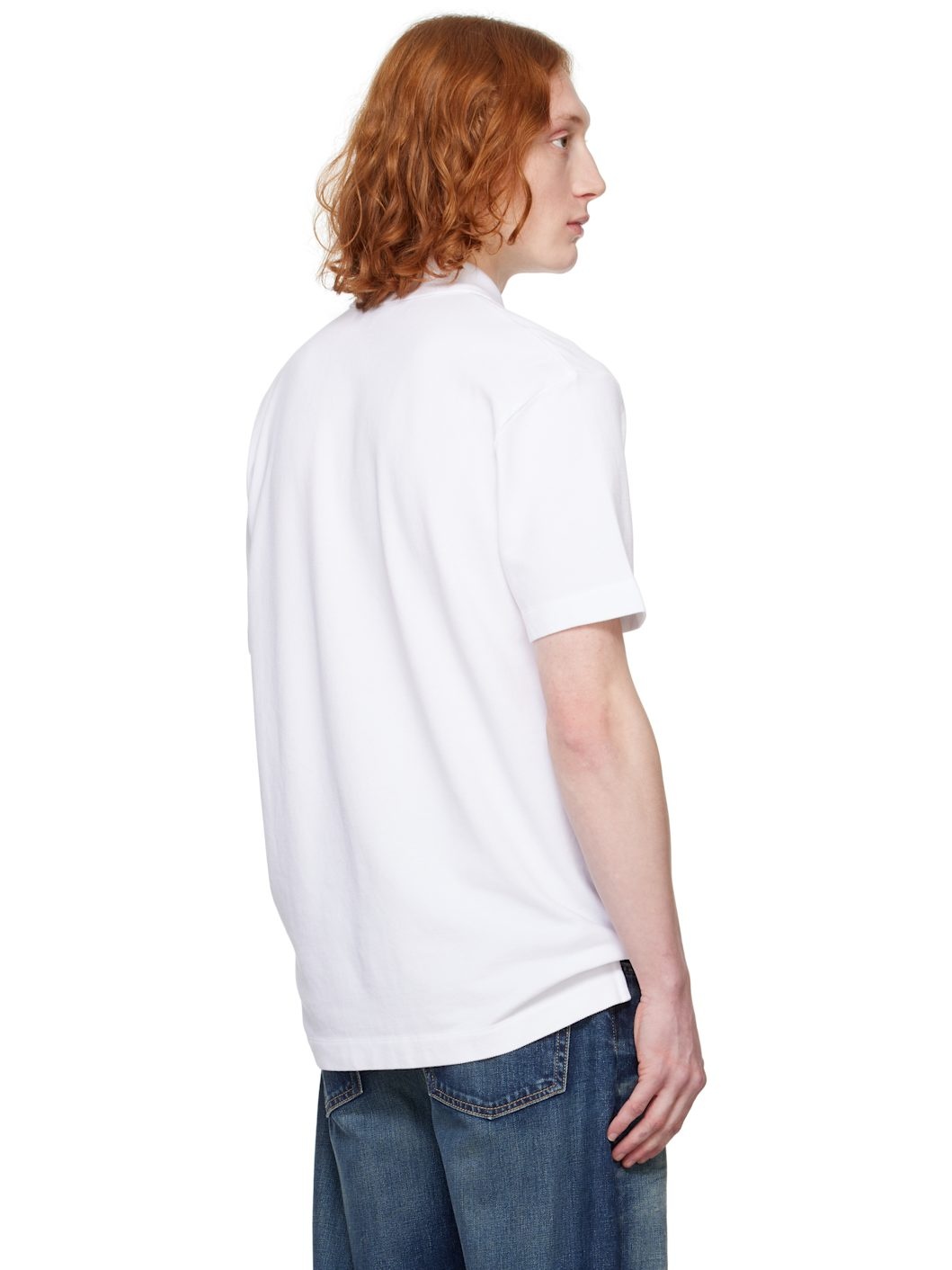 White '' Handwriting Comfort Polo - 3