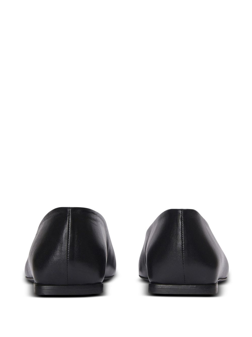 safety pin detail leather ballerinas - 3