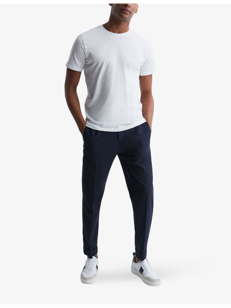 REISS Bless crewneck cotton-jersey T-shirt outlook