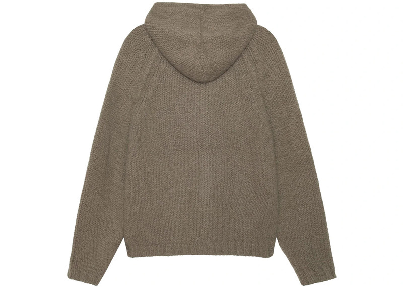 Stüssy Stussy Chunky Knit Zip Hoodie Fossil outlook