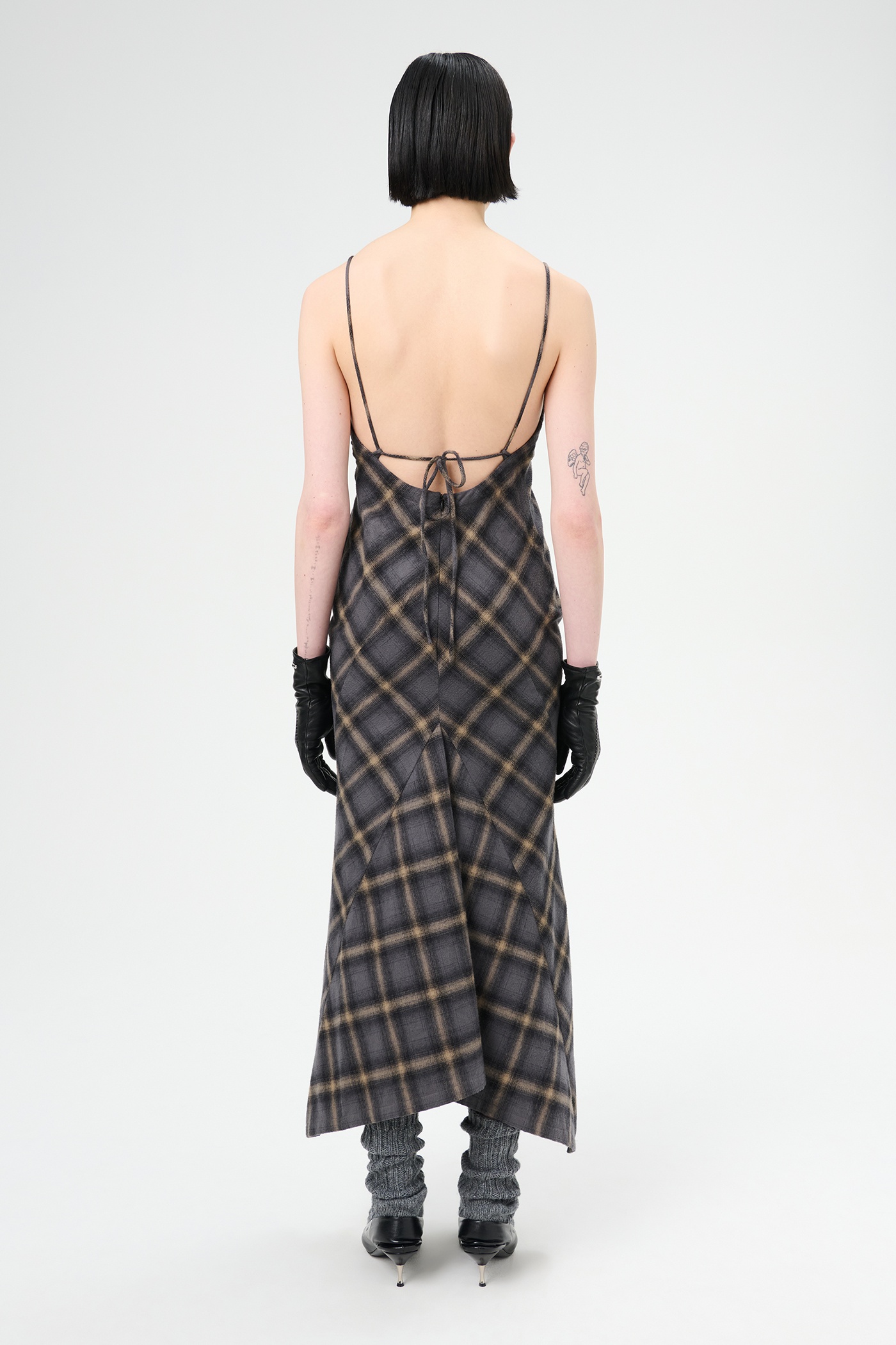 【送料&関税込】Our Legacy Naiad Dress Our Legacy Naiad Dress Oyster Check Hairy Flannel | REVERSIBLE