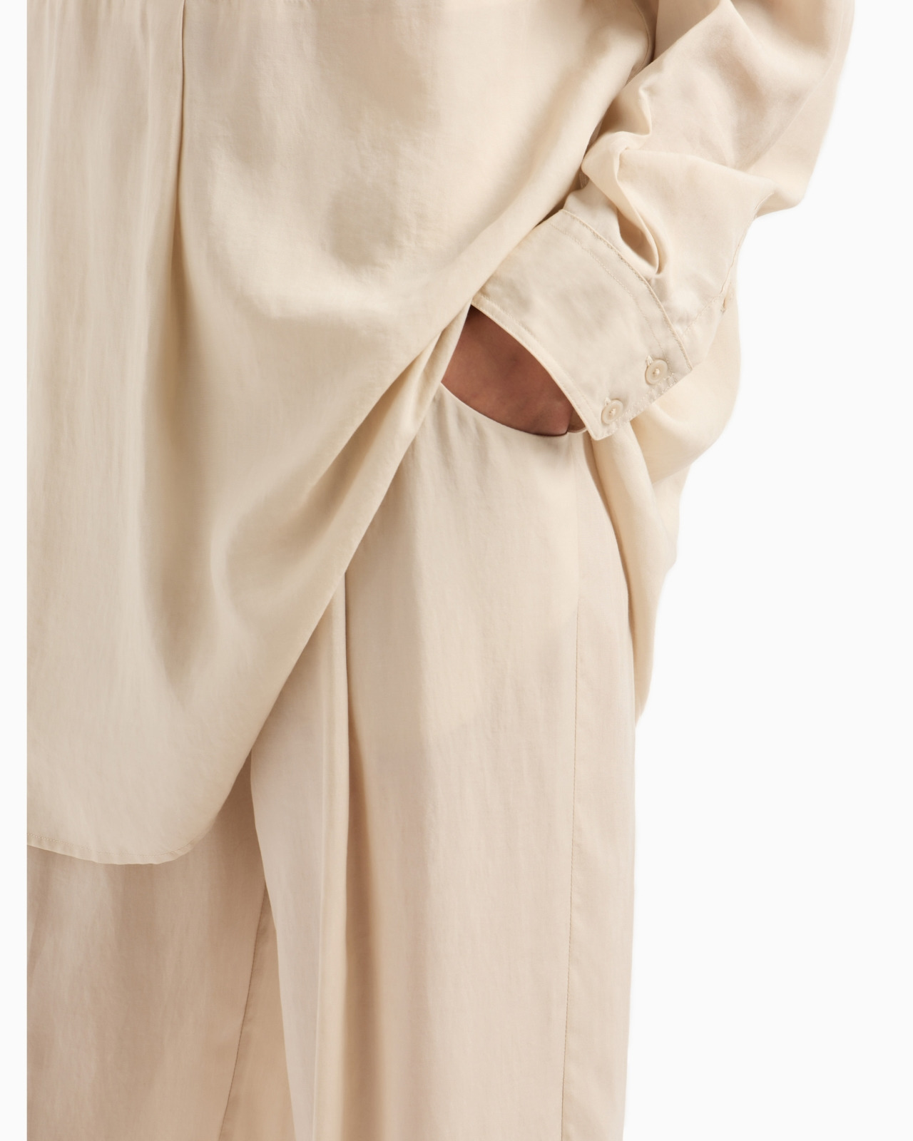 Palazzo trousers in a fluid fabric - 5