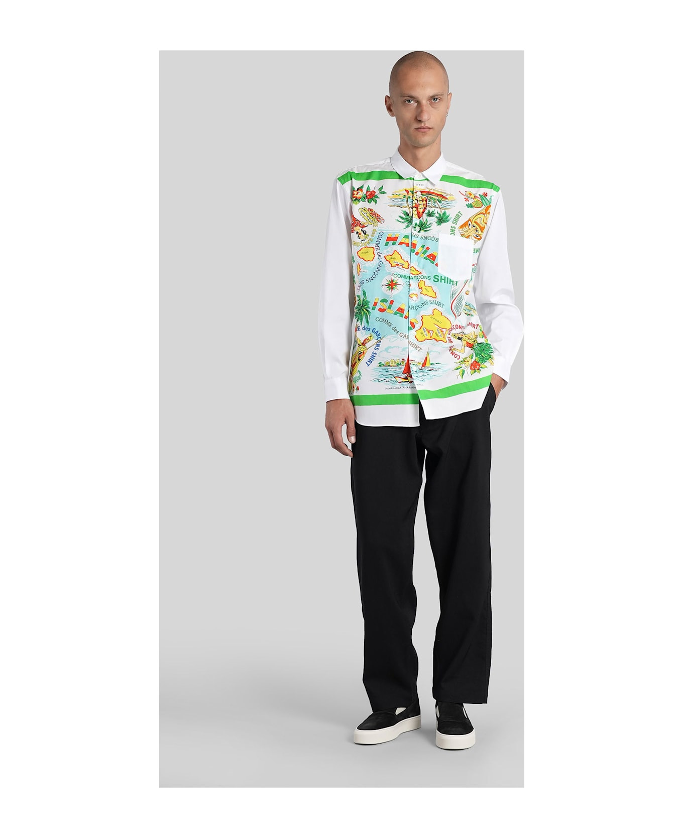 Shirt In White Cotton - 2