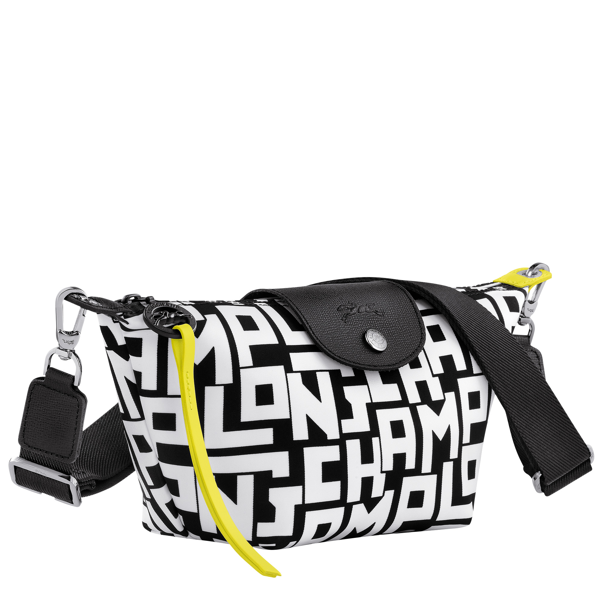 XS Crossbody bag Black/White - Canvas - 3