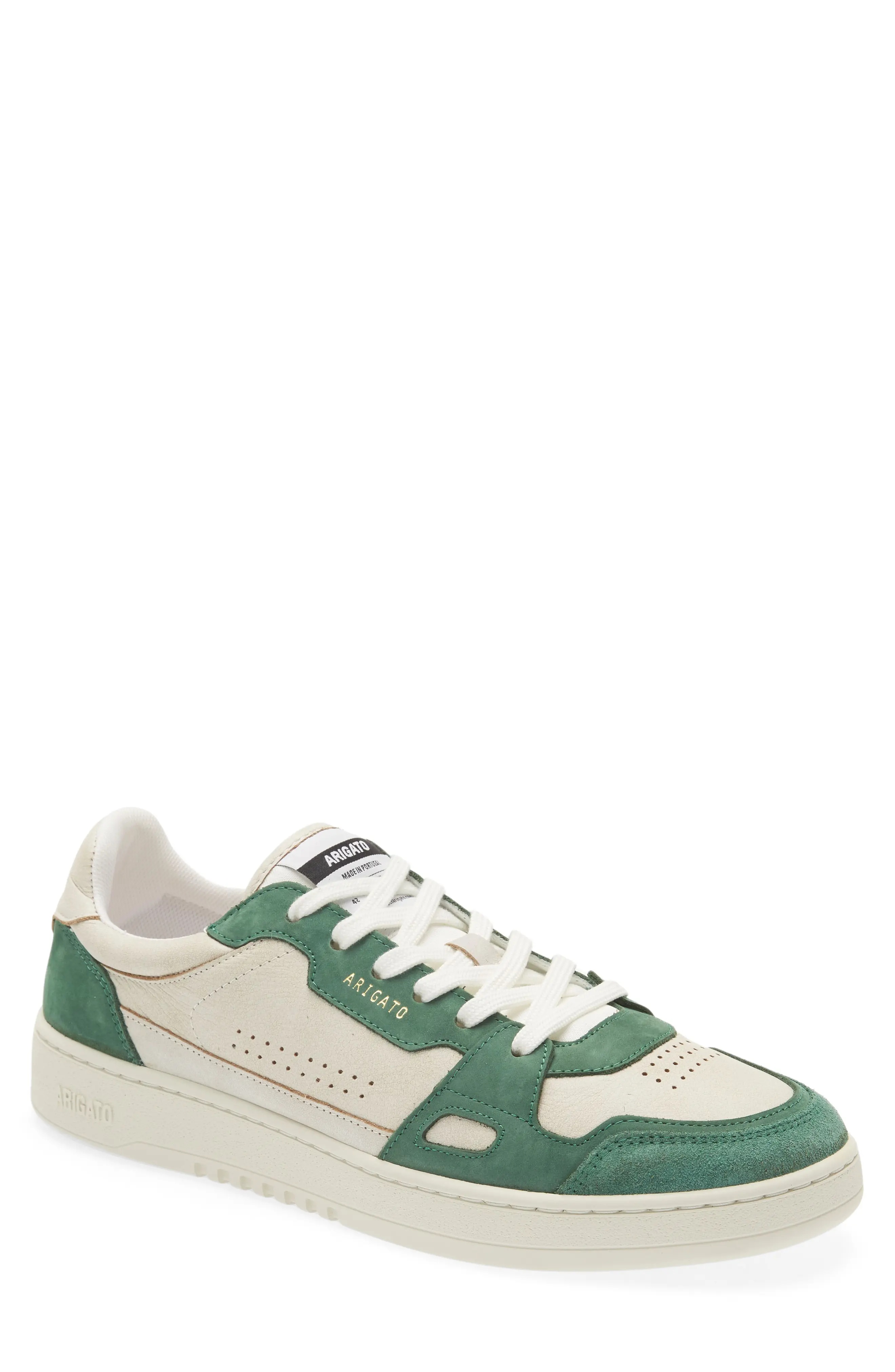 Dice Lo Sneaker in White/Kale Green - 1