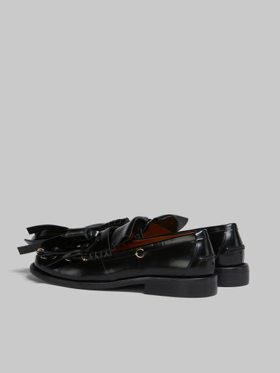 Marni BLACK LEATHER BAMBI LOAFER WITH MAXI TASSELS outlook