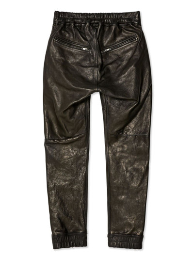 Rick Owens Luxor leather tapered trousers outlook