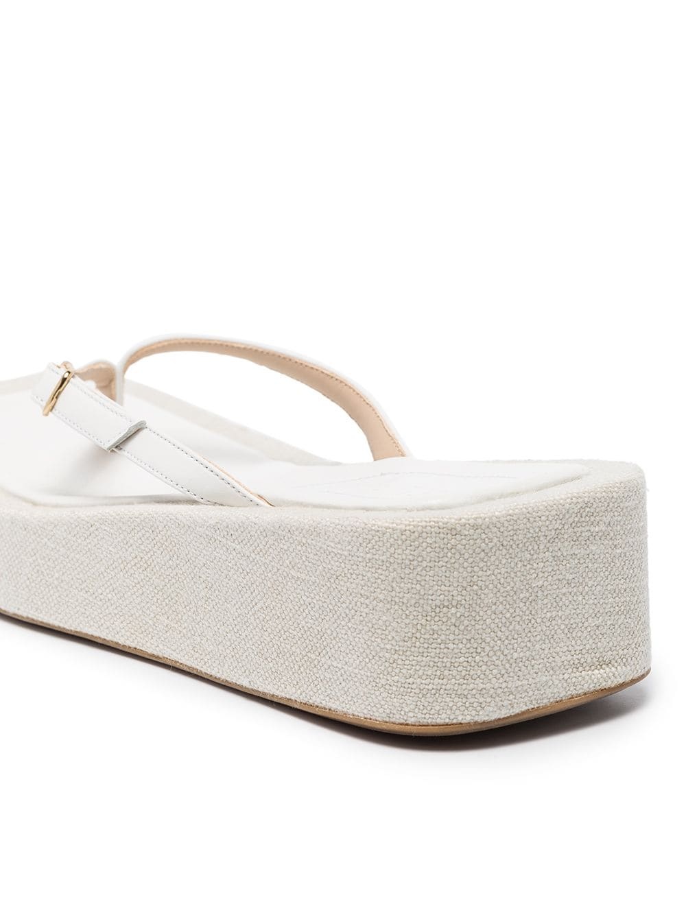 Les Tatanes Lin flatform sandals - 4