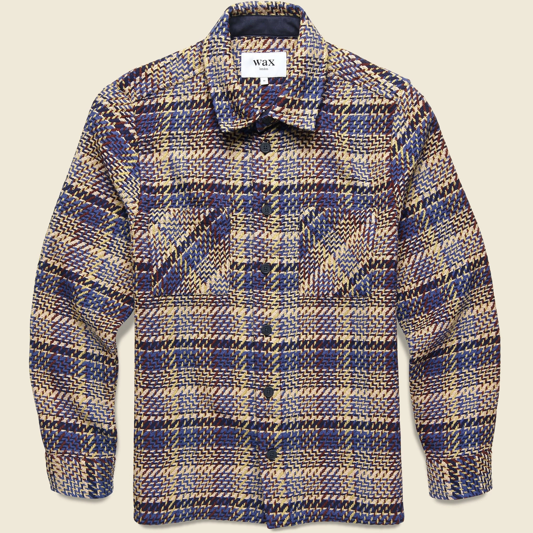 Whiting Overshirt - Grain Check Blue/Multi - 1